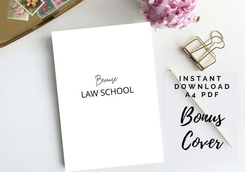 Law School Case Brief Bundle Template PDF Printable, Law Student