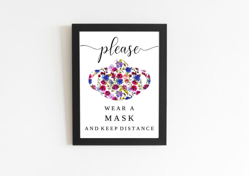 please wear mask sign pdf