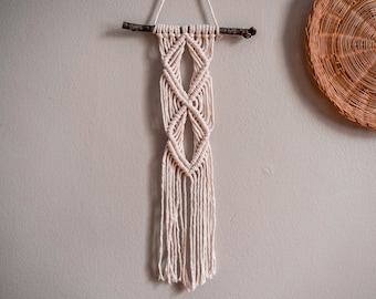 Motif macramé | PDF rédigé avec photos par BerryandClove | Motif numérique de suspension murale en macramé pour débutants | Téléchargement instantané