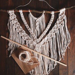 Macrame Kit | KIT for Large Macrame Wall Hanging | Macrame DIY | Macrame Patterns | Beginner Macrame Kit