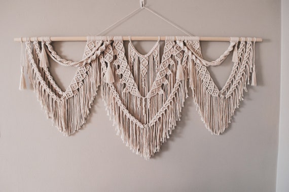 XL Macrame Pattern | ‘Journey’ | Written PDF w/ photos by BerryandClove | Beginner/Intermediate Digital Wall Hanging | Instant download
