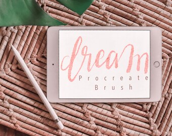 Dream Procreate Brush || Instant Download || Digital Brush || Ipad Lettering