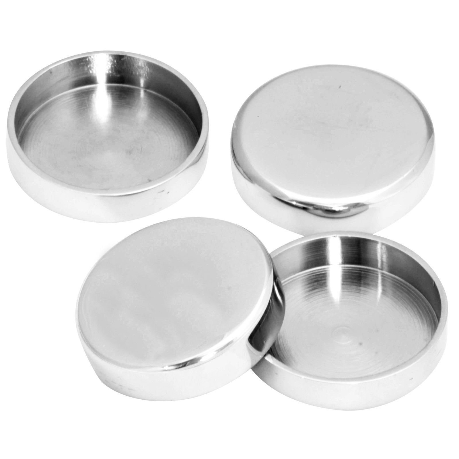 Chrome Or Brass Furniture Castor Cups 50mm 2 Inch Floor Etsy