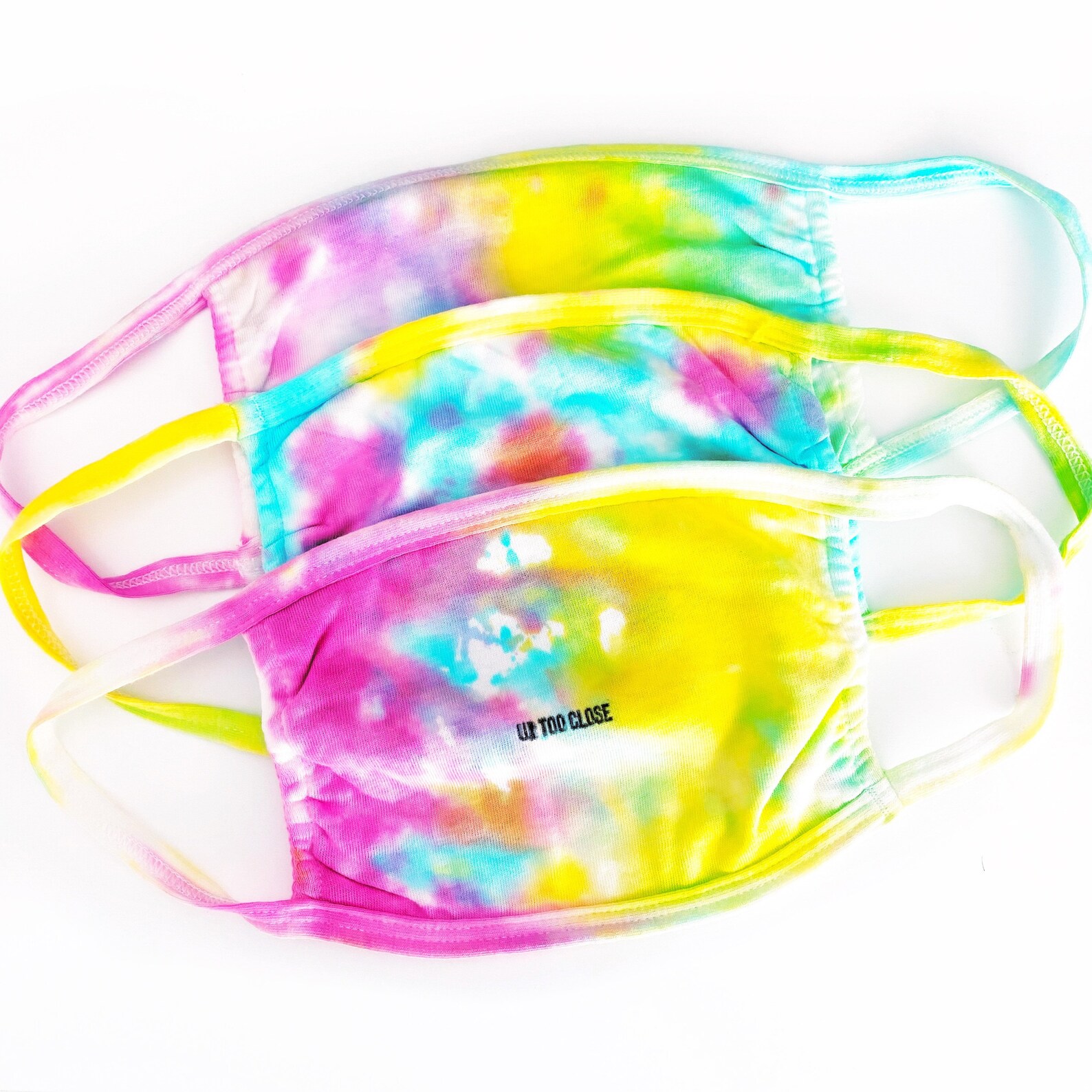 Tie Dye Face Mask 100 3 Ply Cotton Reusable Etsy