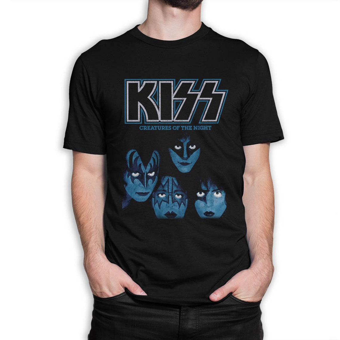 Kiss Band TShirt 100 Cotton Tee Men's and Women's Etsy