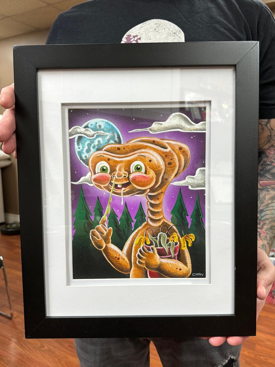 ET Alien Original Art 8x10 GPK Garbage Pail Kids - Etsy