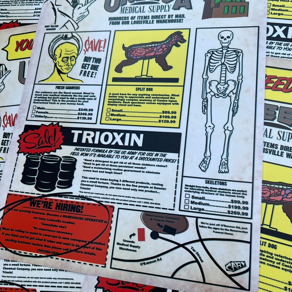 Uneeda Medical Supply Warehouse Mailer Trioxin Print