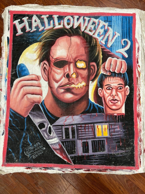 Halloween 2 original Ghana cartel de la película pintura - Etsy España Halloween 2 original Ghana cartel de la película pintura - Etsy España