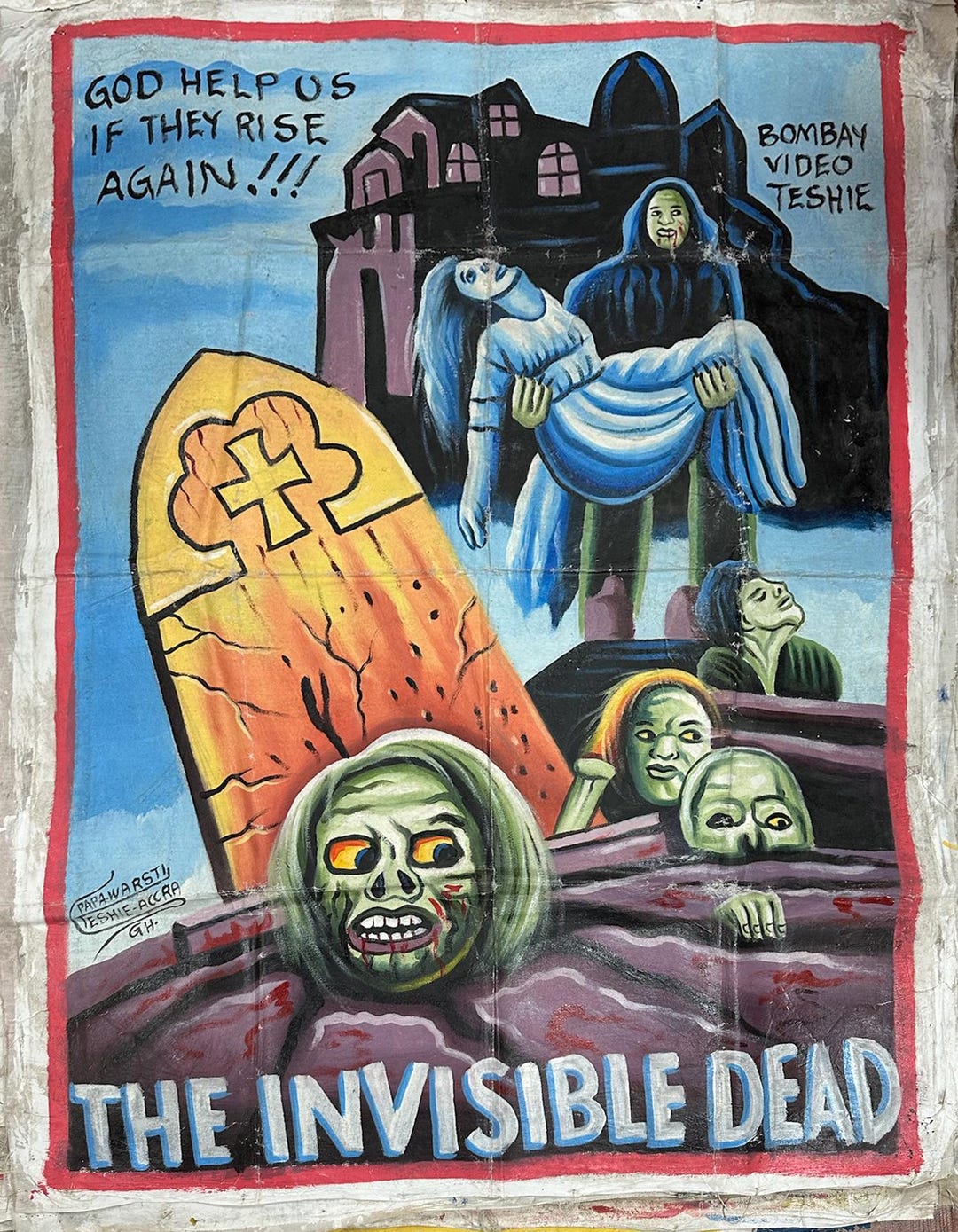 The Invisible Dead The Invisible Dead Movie Poster by Ghana Artist Papa Warsti - Etsy