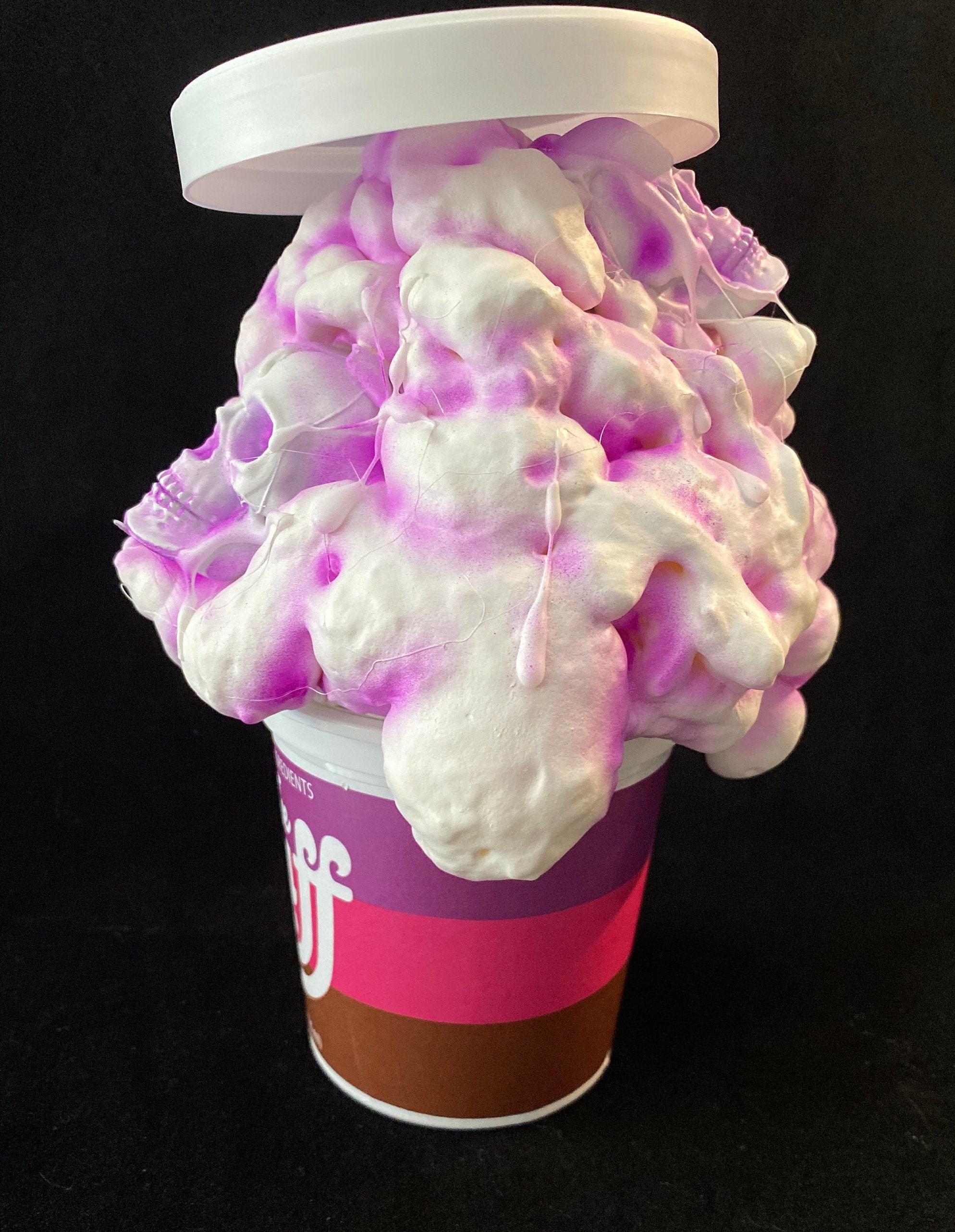 The Stuff Deluxe 1985 Movie Prop Pint Container Sculpture VHS Etsy