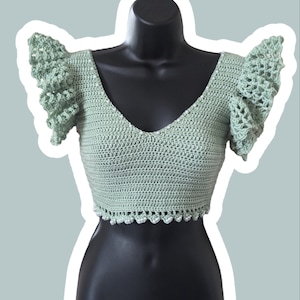 Handmade crochet crop top
