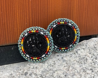 Native American Beaded Powwow Earrings