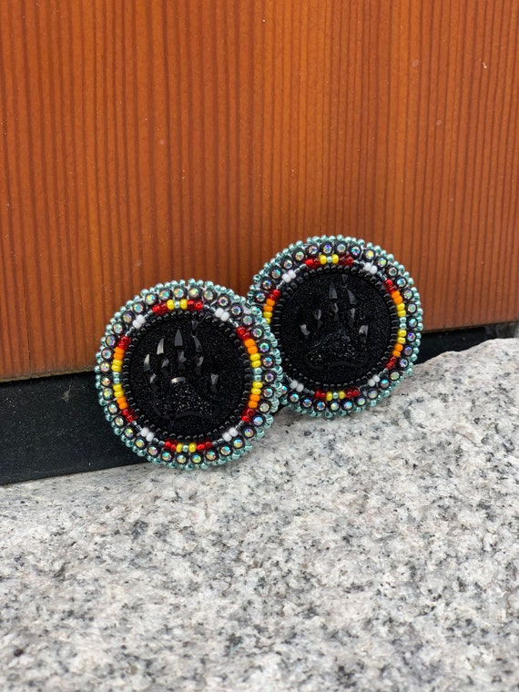 Native American Beaded Powwow Earrings