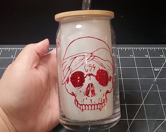 Skull G59 Glass Can | Suicide boys | 16 oz. | Glass Can | Skull | G 59 | CUSTOM