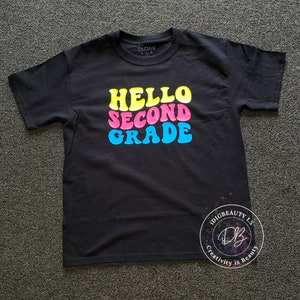 Hello Grade NEON | Back to School | T- Shirt | School is Back | Youth