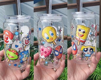 90&#39;s Ice cream Pops | Acrylic Cans | Plastic Cups | Popsicles | 16oz.