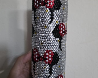 Minnie Ears & Bow Rhinestone Tumbler | Sparkle | Bedazzled | 20 oz