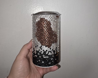 Cow Print Rhinestone Tumbler | Sparkle | Bedazzled | 12 oz