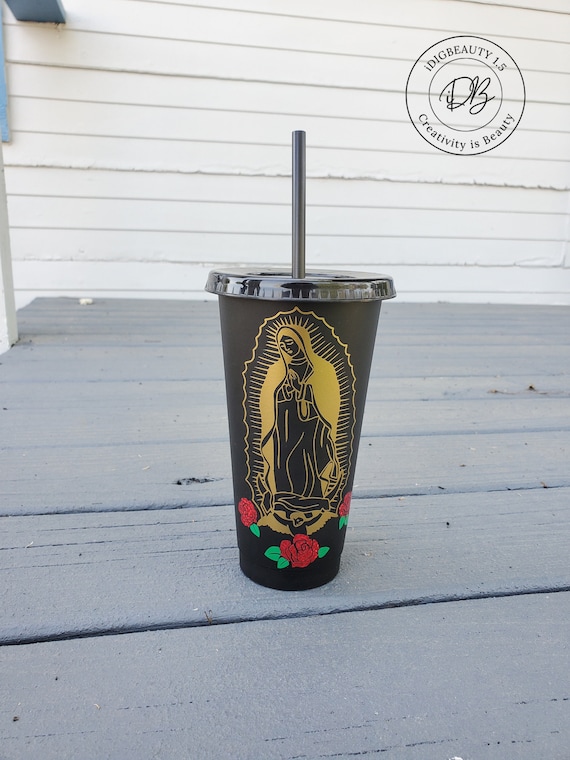 Virgin Mary Virgin De Guadalupe Cup Starbucks Reusable Venti Cold Cup Mom’s Gift/Drink Personalize/Perfect Gift
