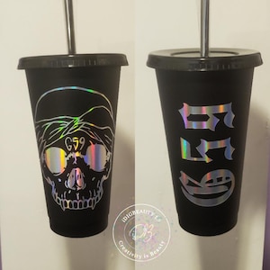 Skull G59 Matte Black Cold Cup | Suicide boys Cup | Skull | G 59 | Holographic