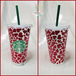 Infinite Hearts Starbucks Cup | Hearts | Venti Cold Cup | CUSTOM