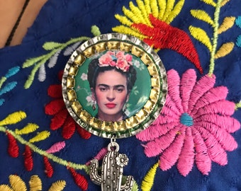 Frida Handcrafted Eco  cactus brooch