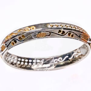 Verchromt Silber Look Kinder & Erwachsene Design Sikh Kada