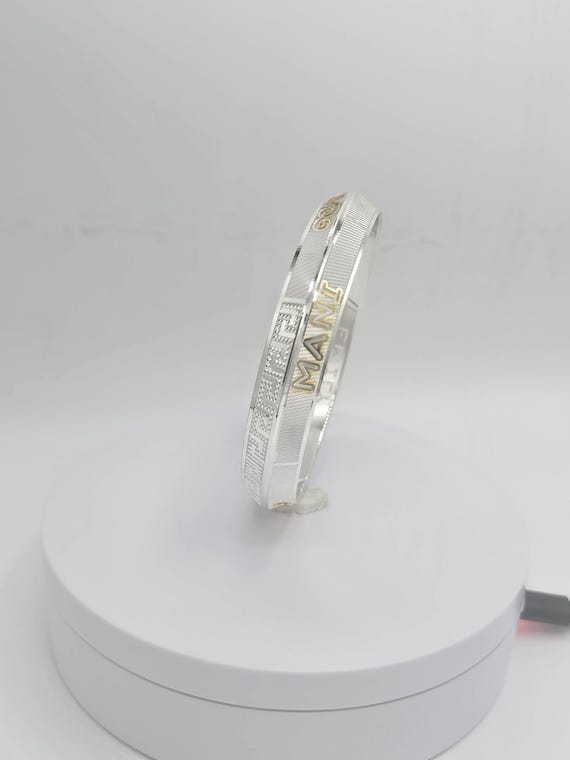 Pure Sterling Silver Sikh Kada: Punjabi Kara Bracelet Bangle