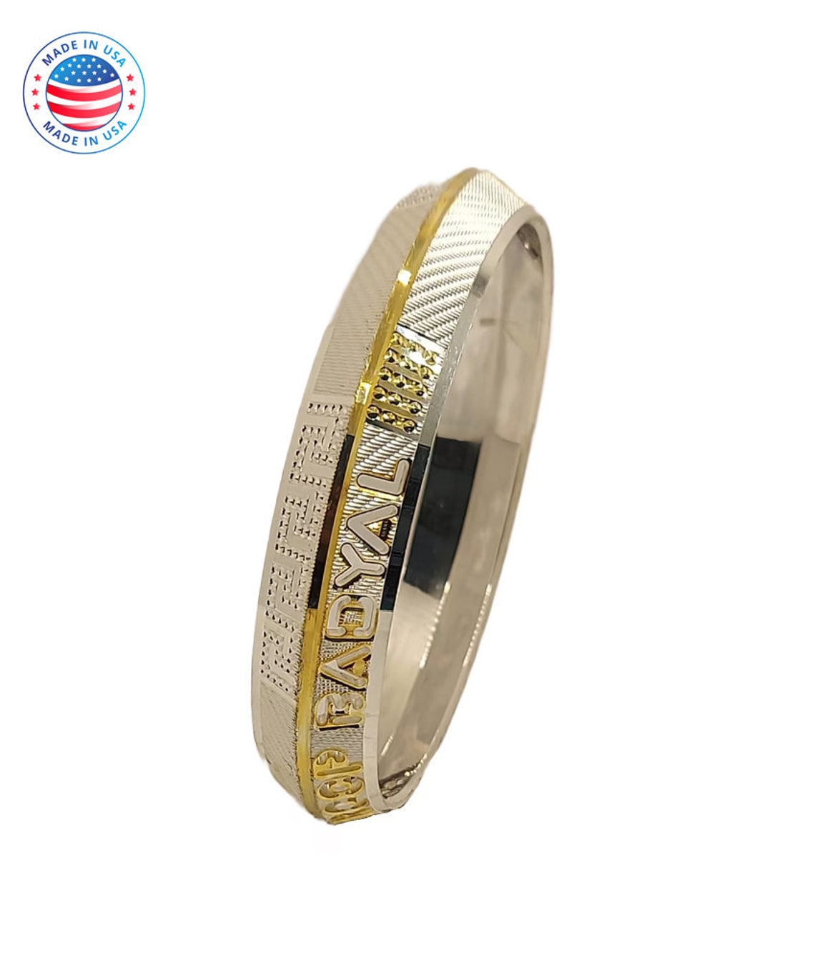 Custom 999 Pure Silver Sikh Kara | Personalized Punjabi Kada for Men ...