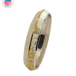 Custom Handmade 925 Sterling Silver Sikh Khalsa Kara | Personalized Punjabi Kada Bracelet | Brilliant Finish | Made in USA