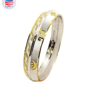 Handmade 999 Sterling Silver Sikh Khalsa Kara | Solid Silver Kada Bracelet/Bangle | Traditional Punjabi Jewelry with Brilliant Finish