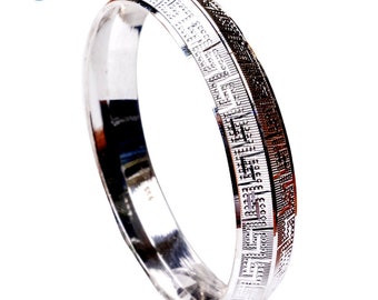 Punjabi Kara | 999 Pure Silver Sikh Khalsa | Handmade Kada | Made in USA