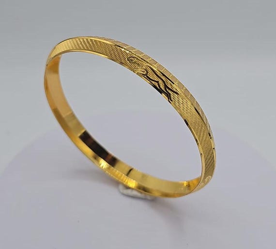 916 Pure Original 22k Gold Men Kada Made in USA Etsy Canada