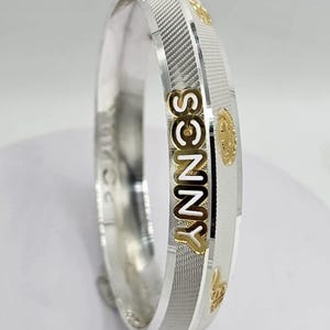 Handmade EK ONKAR 925 Sterling Silver Sikh Khalsa Kara | Traditional Punjabi Kada Bangle with Brilliant Finish