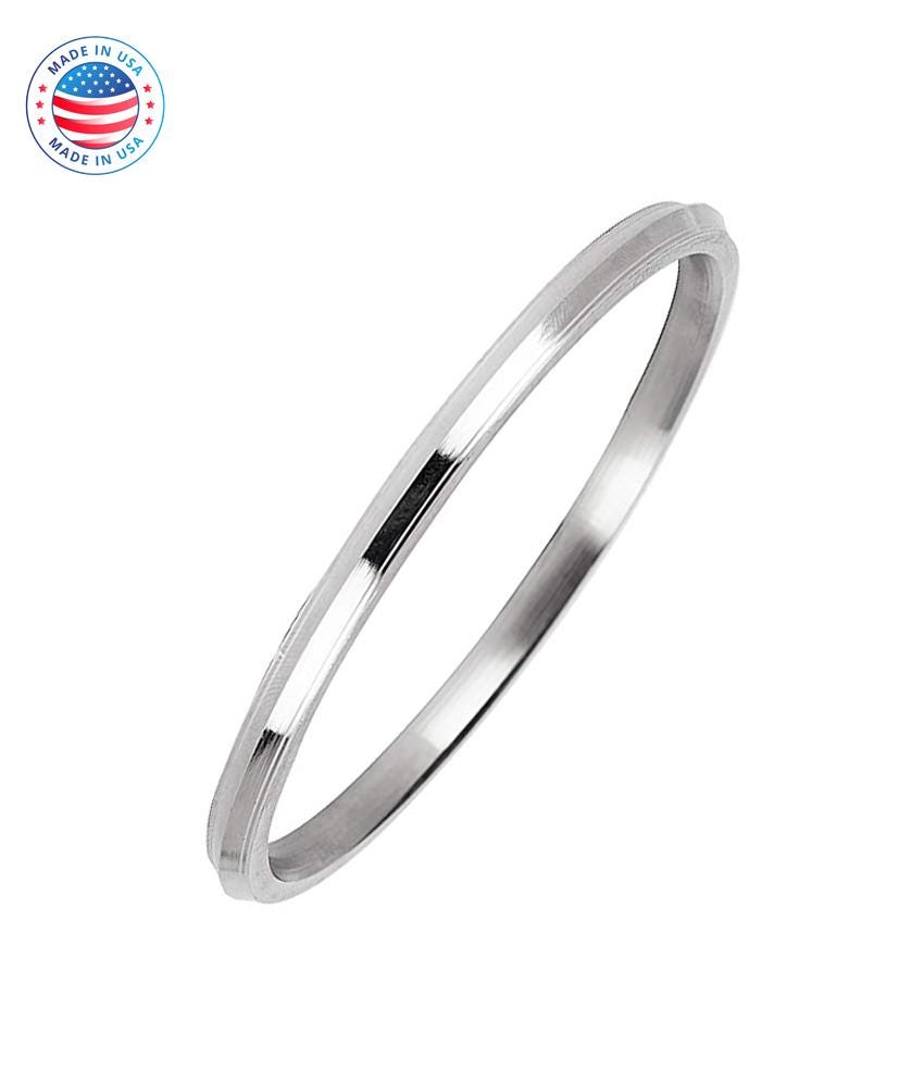 Handmade Sterling Silver Sikh Kada Bangle: Custom Engraved Punjabi