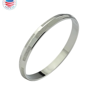 Pure 999 Silver MEN Sikh/Punjabi Kada/Kara Silver Bracelet kada kara cuff