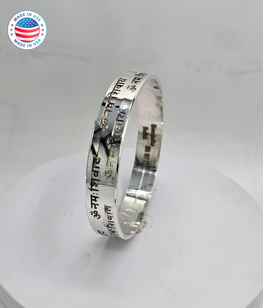 999 Pure Silver Om Mantra Kada: Personalized Sikh Bracelet - Etsy