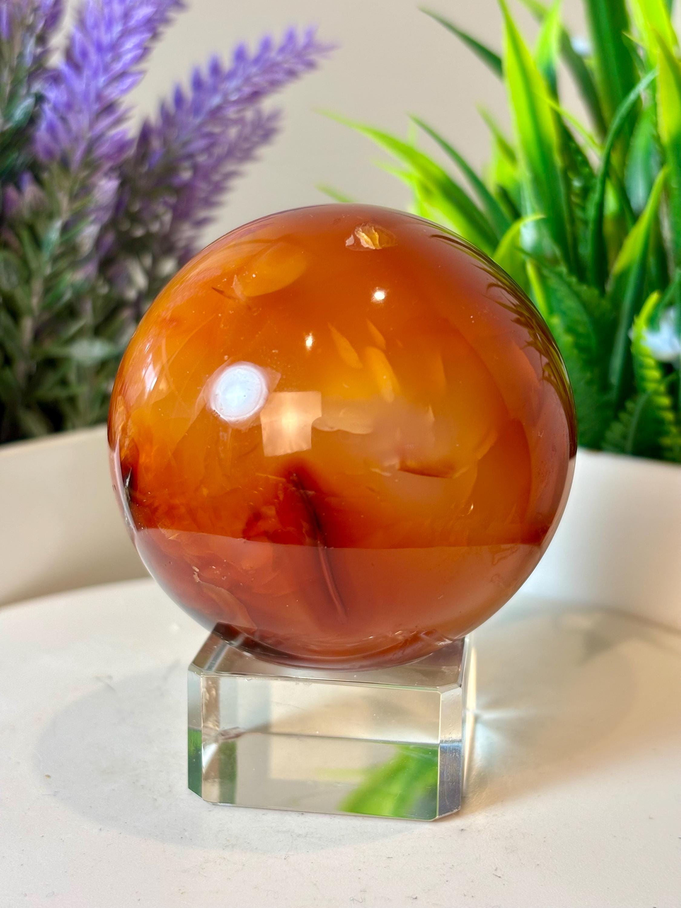 Carnelian Sphere - Etsy