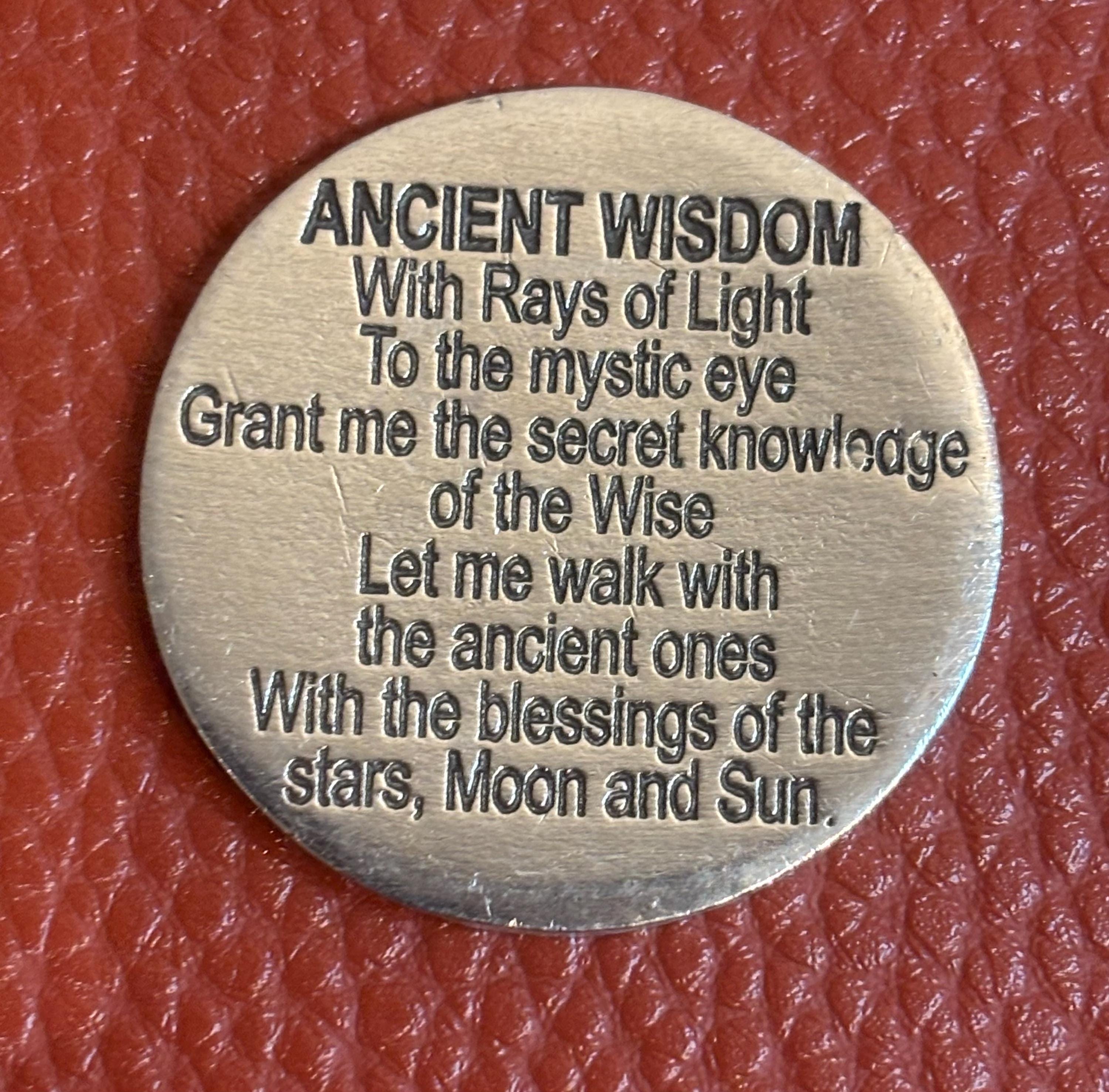 Spell Pocket Ancient Wisdom Spell Pocket Charm | Lead Free Pewter | Christopher ...