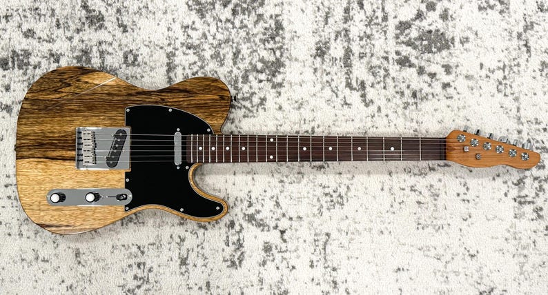 Limba Black Limba Wood T-style Guitar (guitar #9) - Etsy Canada