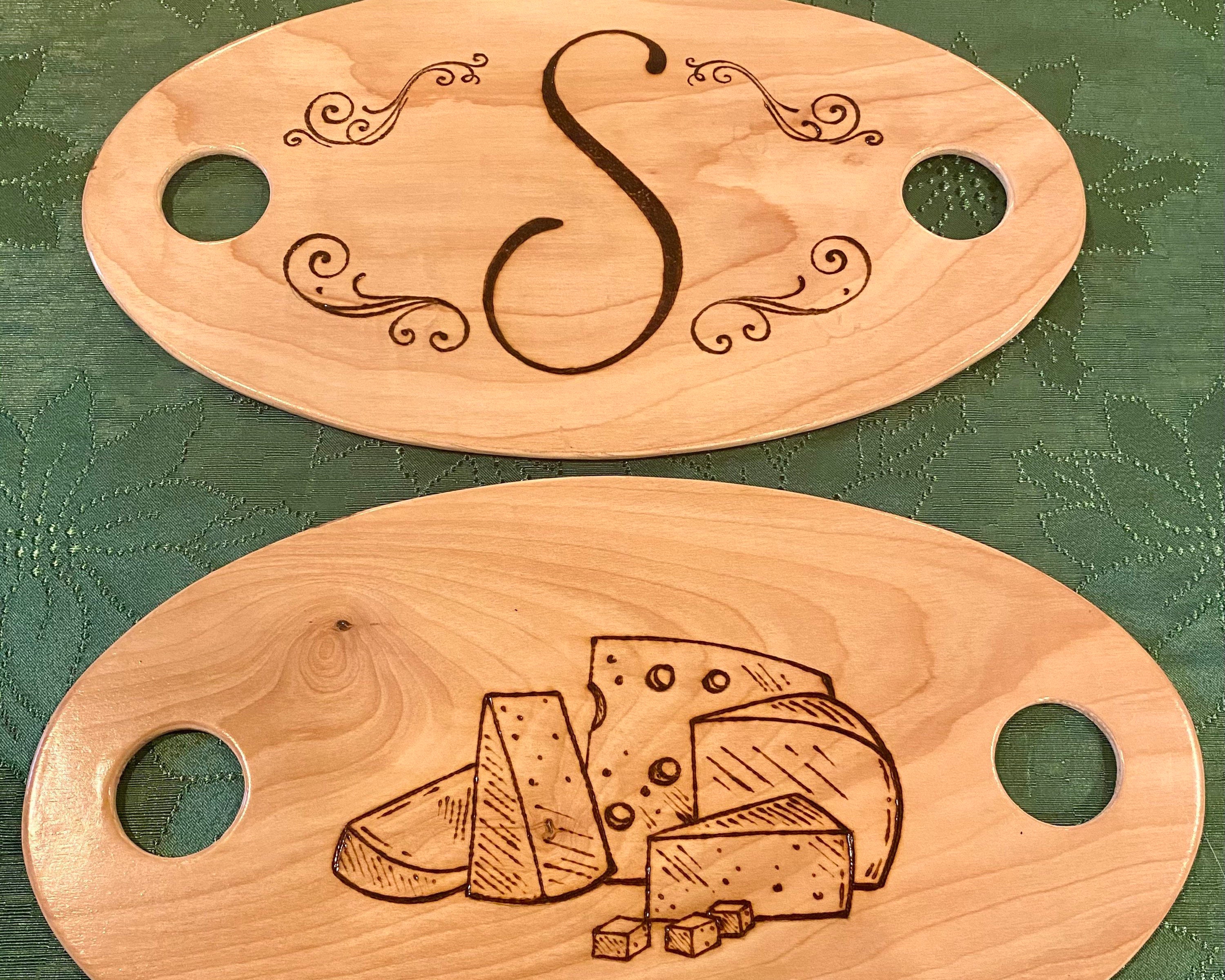 Set of 2 Wooden Charcuterie Boards Laminated Birch With Etsy