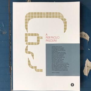 TO PIER PAOLO PASOLINI