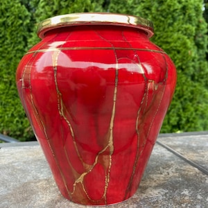 Ceramic Cremation Urn for Ashes Funeral Urns Handmade Urns Burial Urn Cremation Urns Handmade Ceramic Pet Urns Ancient Creations Pottery Urn