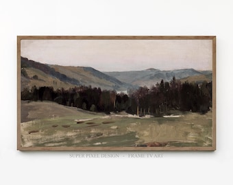 Samsung Frame TV Art | Landscape | Vintage Painting | Art for Samsung Frame TV | Digital Download | Instant Download