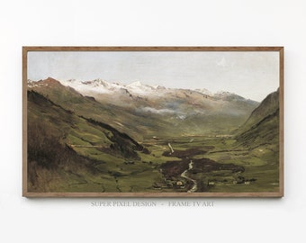 Samsung Frame TV Art | Landscape Painting | Vintage Painting | Art for Samsung Frame TV | Digital Download | Instant Download
