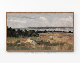 Samsung Frame TV Art | Landscape | Vintage Painting | Art for Samsung Frame TV | Digital Download | Instant Download