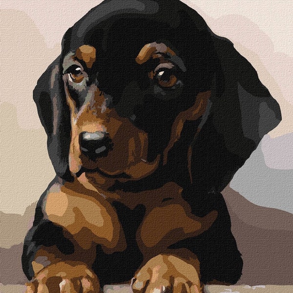 Paint by Number Dogs Etsy