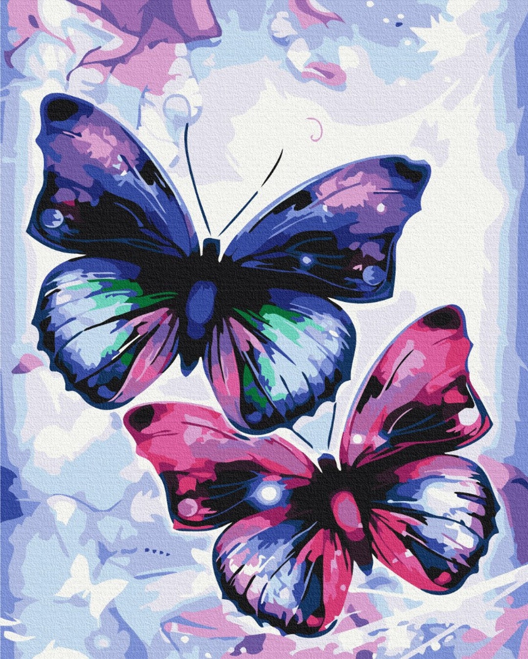 Colorful Butterflies Paint by Number Kit for Adults - Etsy