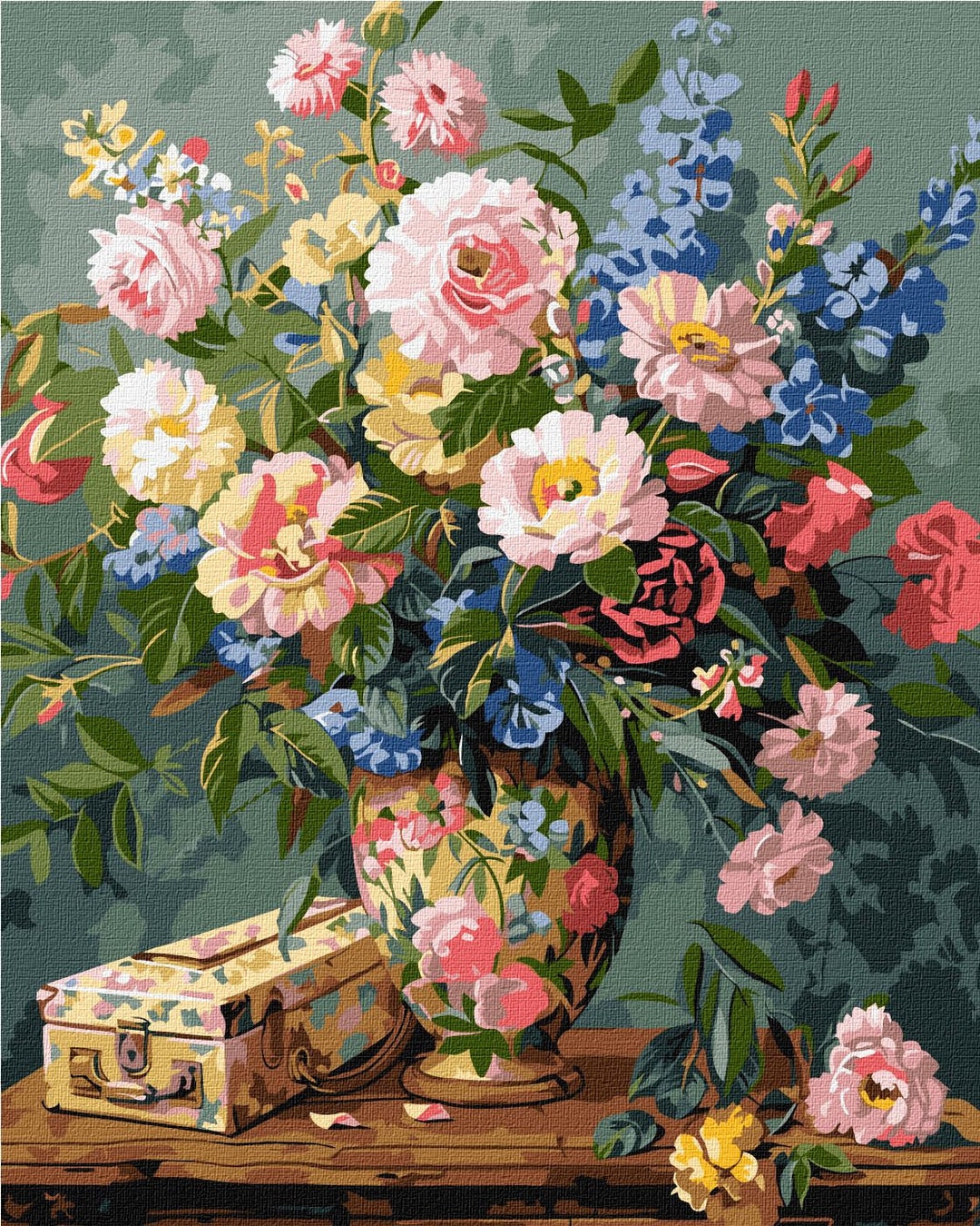 Flowers in a Vase Paint by Number Kit - Etsy
