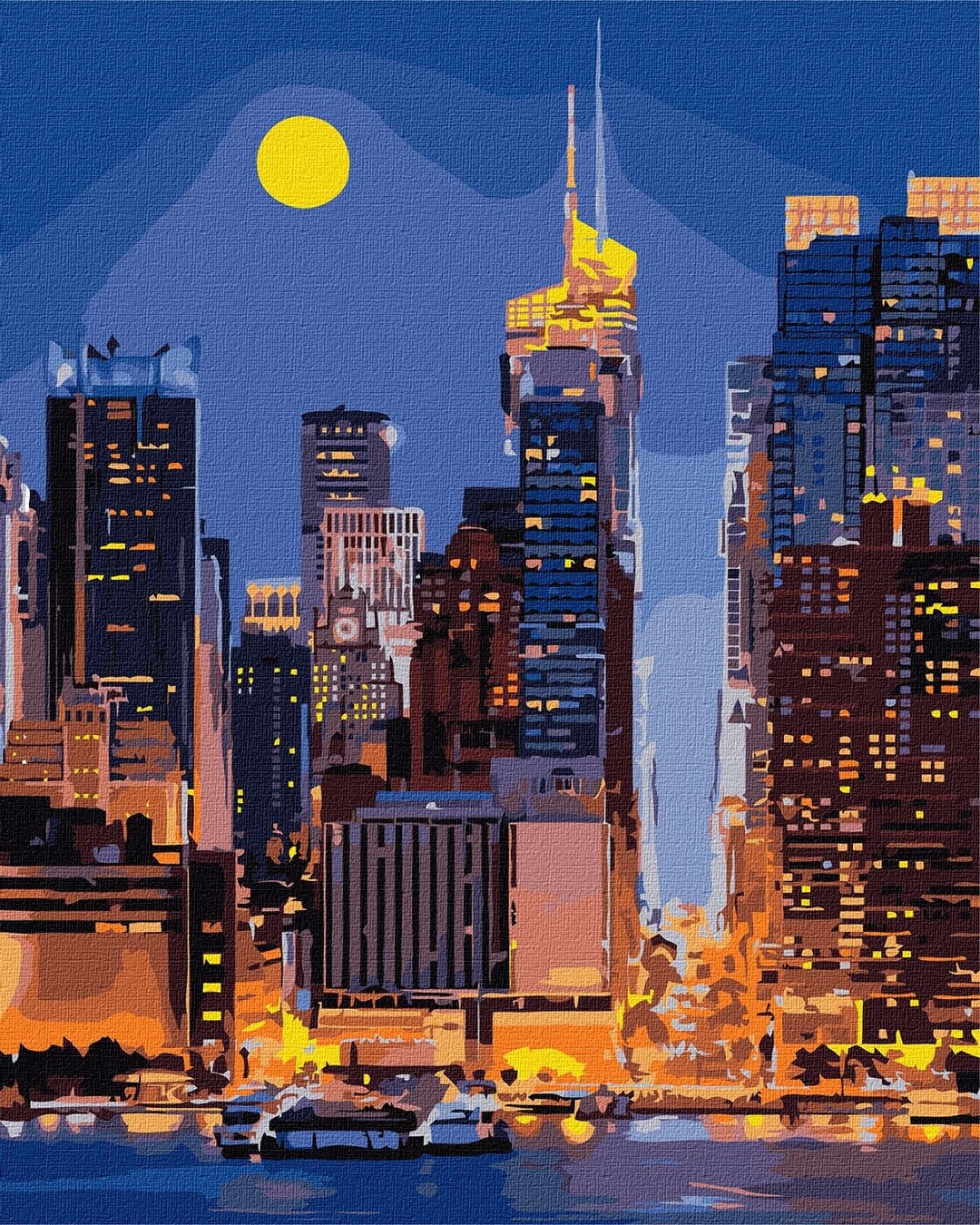 New York City Paint by Number Kit Manhattan Painting Kit Painting on ...
